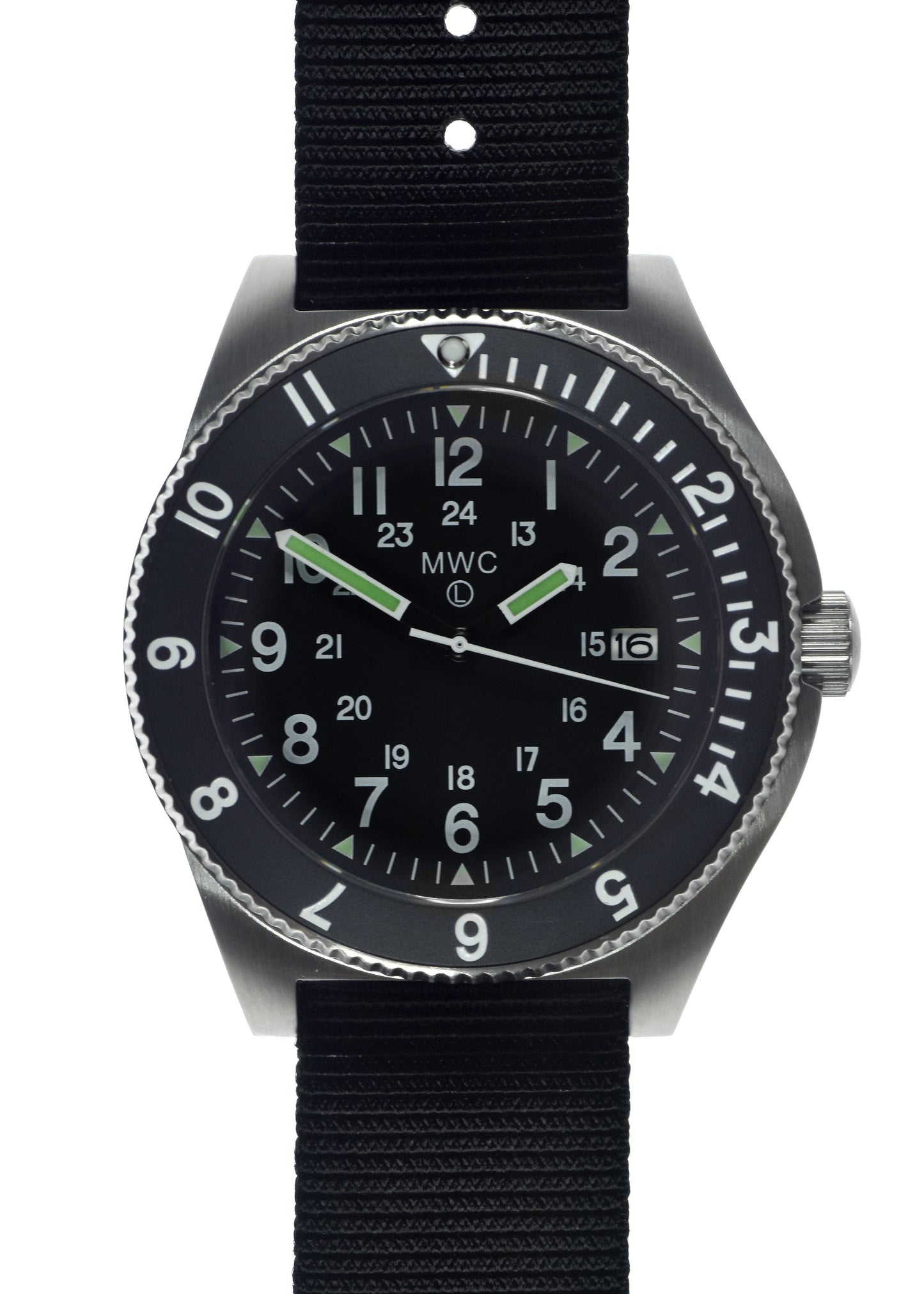 MWC 300m Water Resistant Stainless Steel Navigator Watch with Luminova (Automatic)