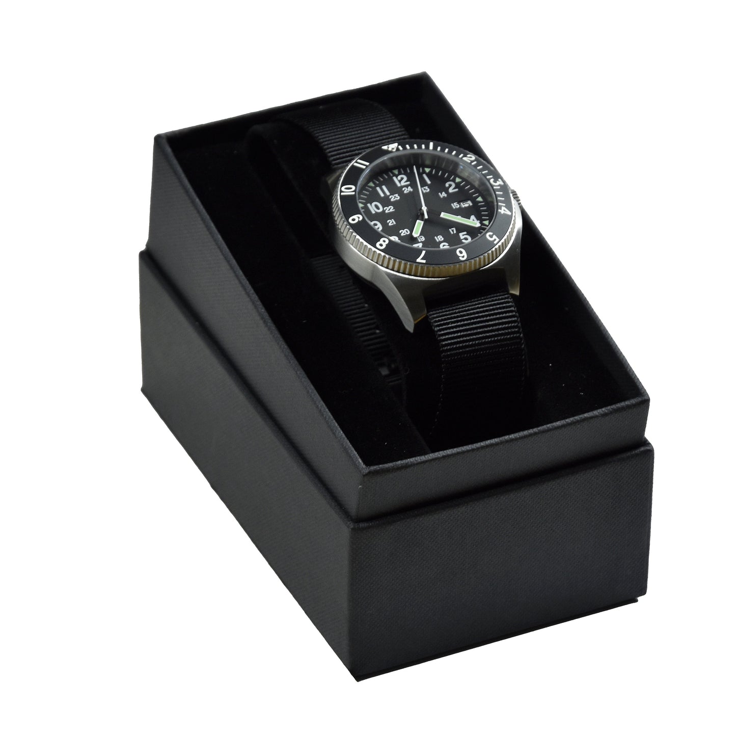 MWC 300m Water Resistant Stainless Steel Navigator Watch with Luminova (Automatic)