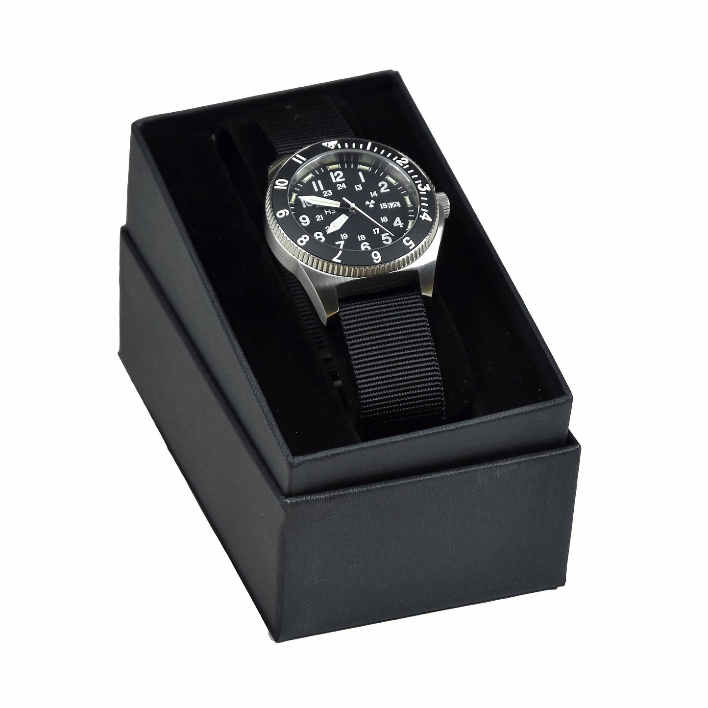 MWC 300m Water Resistant Stainless Steel Tritium GTLS Navigator Watch (Automatic) Sterile Dial