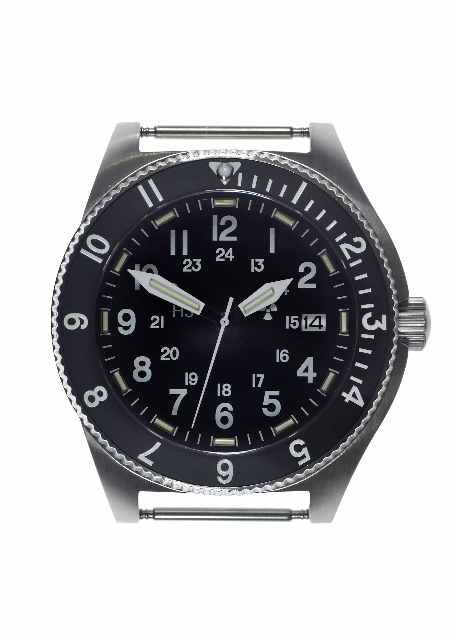 MWC 300m Water Resistant Stainless Steel Tritium GTLS Navigator Watch (Automatic) Sterile Dial