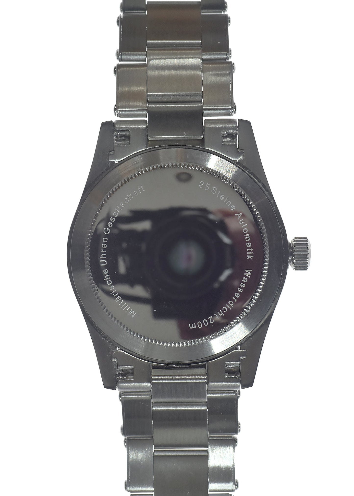 MWC Classic 1950s/1960s Pattern 25 Jewel Automatic "Adventurer" Watch with Retro Luminous Paint, Sapphire Crystal and 1960s Pattern Bracelet