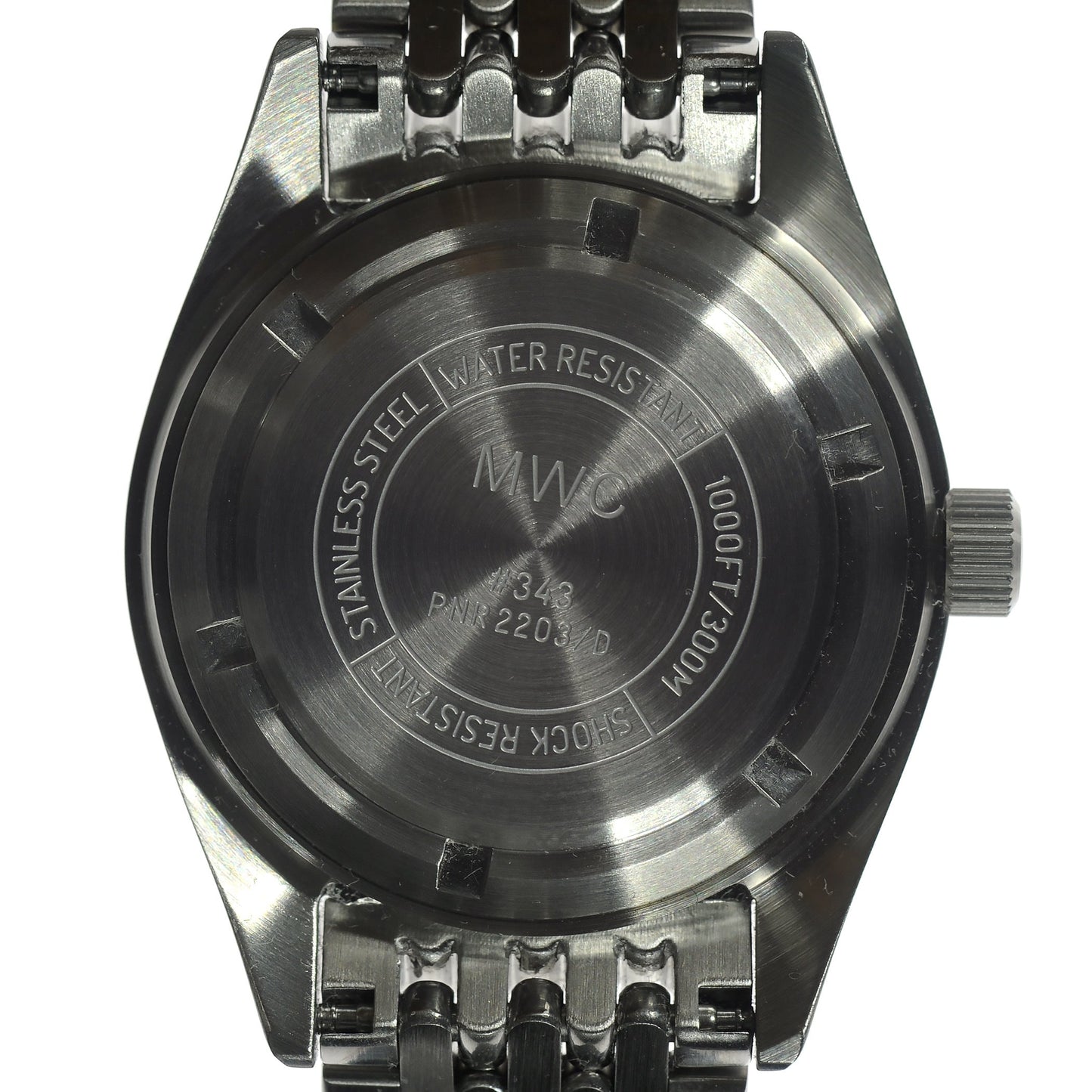 MWC Classic 1960s Pattern Divers Watch with Retro Luminova Luminous Paint and a Hybrid Mechanical/Quartz Movement on a Matching Steel Bracelet