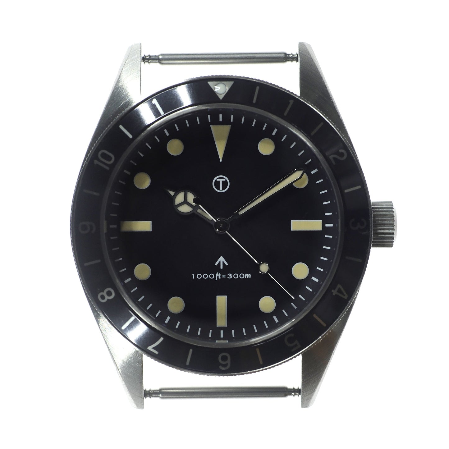 MWC Classic 1960s Pattern Divers Watch with Retro Luminous Paint and a Hybrid Mechanical/Quartz Movement