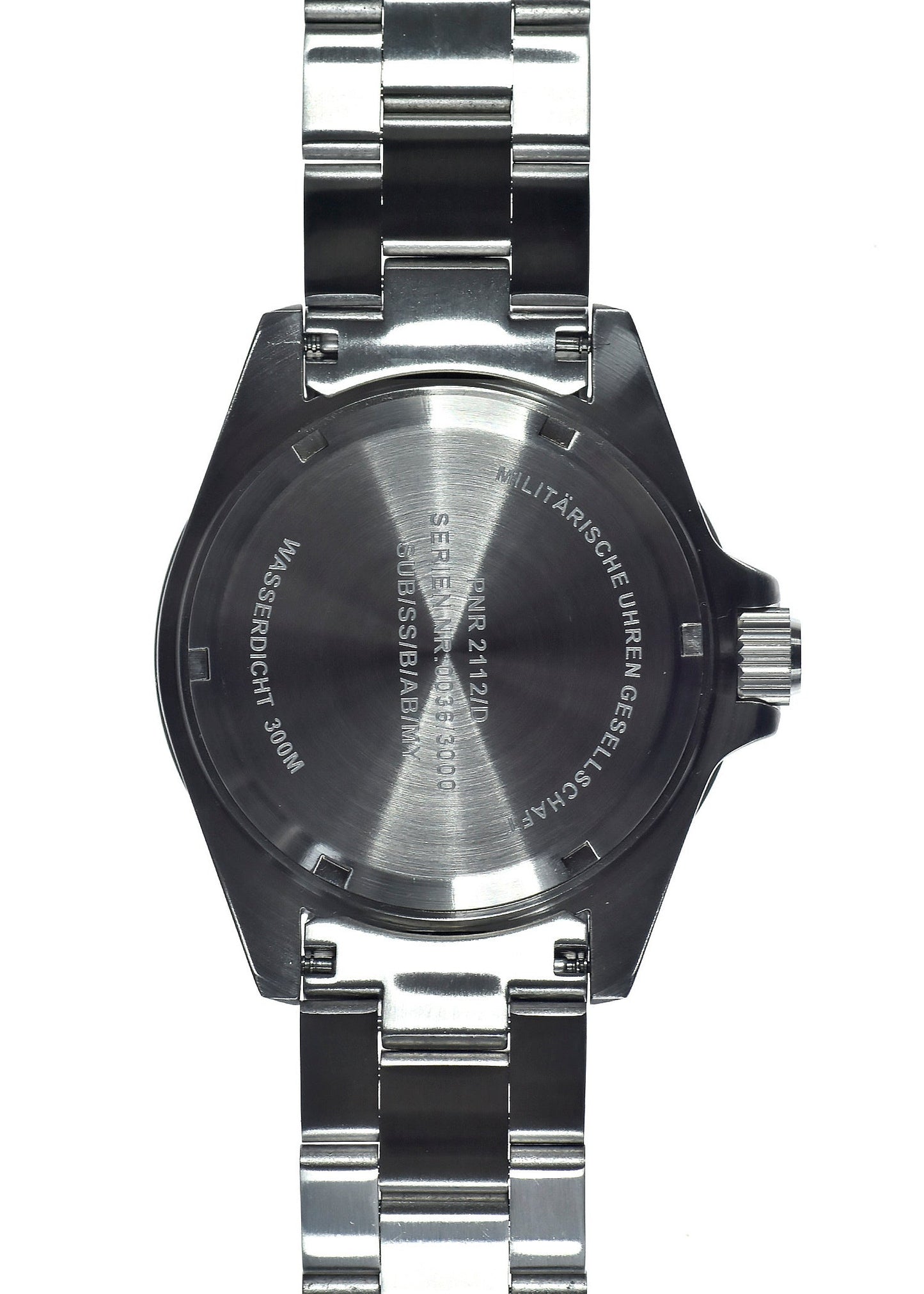 MWC 21 Jewel 300m Automatic Military Divers Watch on Bracelet with Tritium GTLS