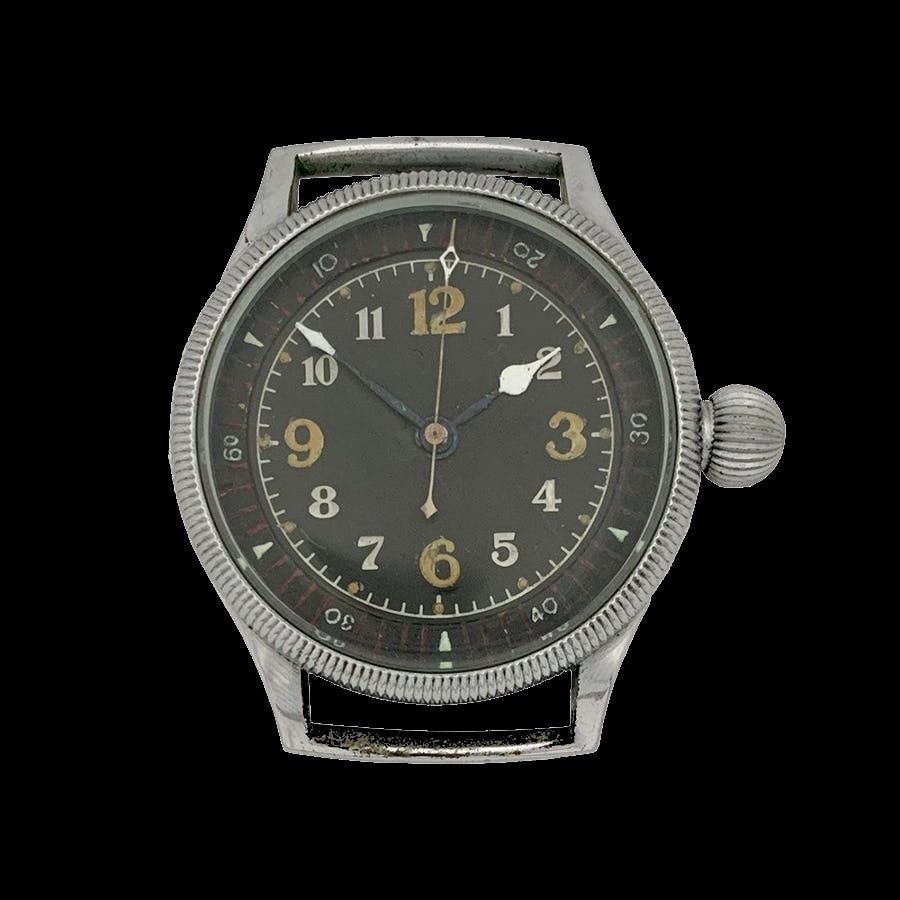 Japanese Kamikaze Pattern Military Aviators Watch with Automatic Movement