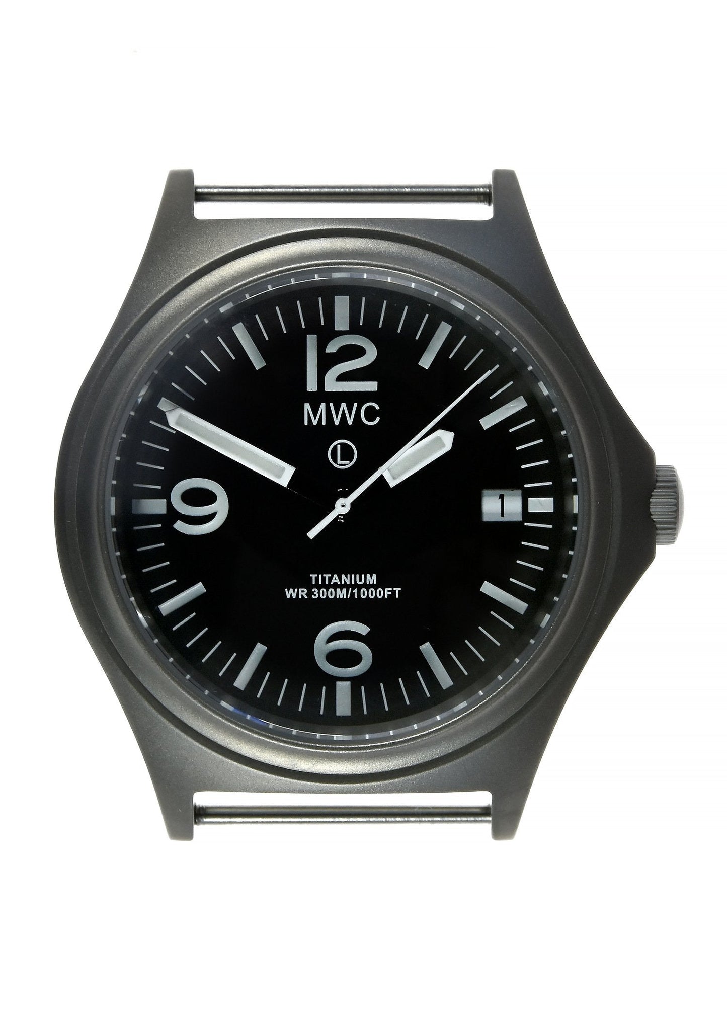 MWC Combat Elite Titanium Military Watch, 300m Water Resistant, 10 Year Battery Life, Luminova and Sapphire Crystal