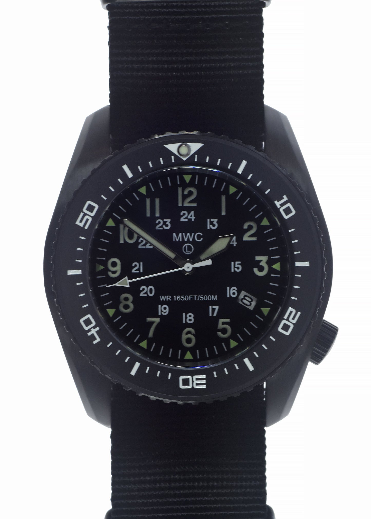 MWC 500m (1640ft) Water Resistant Stainless Steel Automatic Divers Watch With 12/24 Dial, Sapphire Crystal, Ceramic Bezel and Helium Valve