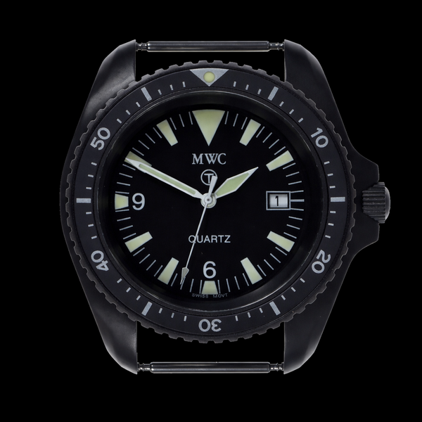 Remake of the 2001 MWC Black PVD Steel Quartz Military Divers Watch – Built to the Original Specification