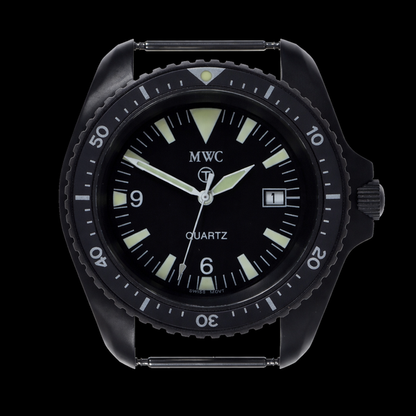 Remake of the 2001 MWC Black PVD Steel Quartz Military Divers Watch – Built to the Original Specification