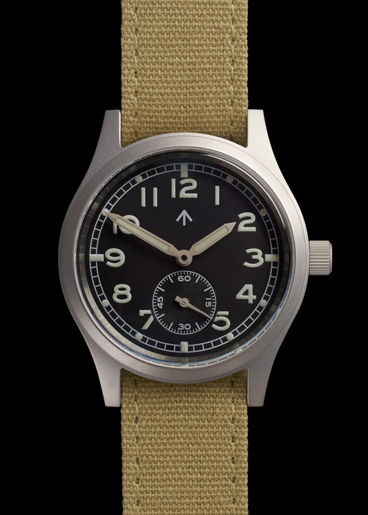 MWC 1940s/1950s "Dirty Dozen" Pattern General Service Watch with 24 Jewel Swiss SW216 Hand Wound Movement and Box Sapphire Crystal - Special Introductory Price