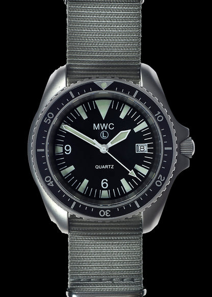 Latest MWC 2023 Pattern Quartz Military Divers Watch with Sapphire Crystal and 10 Year Battery Life - NATO STOCK NUMBER NSN 6645-99-157-3496