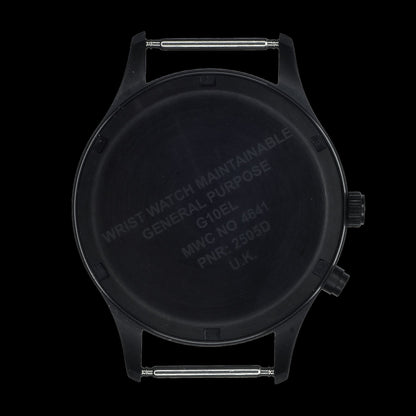 MWC G10EL Black PVD Steel General Service Watch with Olive Drab Electroluminescent (EL) Backlit Dial