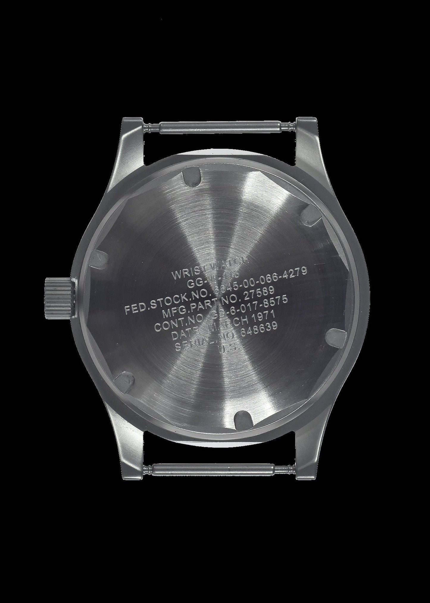 GG-W-113 U.S 1960s Pattern Automatic 100m/330ft Water Resistant Military Watch with Shatter and Scratch Resistant Sapphire Box Crystal