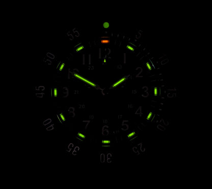 MWC P656 2025 Model PVD Tactical Series Watch with GTLS Tritium, Sapphire Crystal and Ten Year Battery Life (Non Date Version)