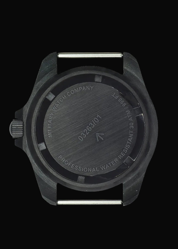 Remake of the 2001 MWC Black PVD Steel Quartz Military Divers Watch – Built to the Original Specification