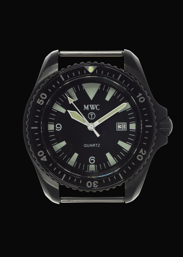 Remake of the 2001 MWC Black PVD Steel Quartz Military Divers Watch – Built to the Original Specification