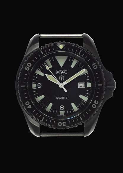 Remake of the 2001 MWC Black PVD Steel Quartz Military Divers Watch – Built to the Original Specification