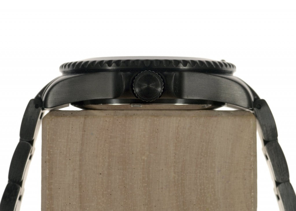 MWC GMT (Dual Time Zone) PVD Military Watch on Matching Steel Bracelet