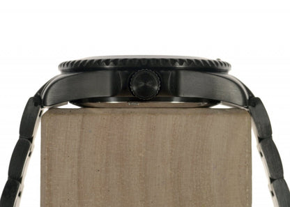 MWC GMT (Dual Time Zone) PVD Military Watch on Matching Steel Bracelet