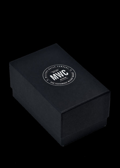 MWC 24 Jewel 300m Automatic Military Divers Watch with Tritium GTLS Illumination, Sapphire Crystal and Ceramic Bezel and Steel Bracelet