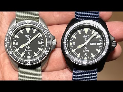 Load video: &lt;em&gt;&lt;strong&gt;Which MWC Military Dive Watch should you choose?&lt;/strong&gt;&lt;/em&gt;&lt;strong&gt;  &lt;/strong&gt;Quartz Vs Automatic