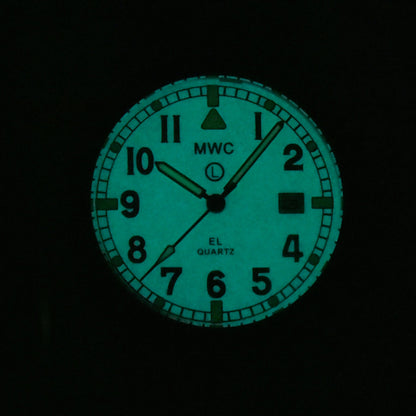 MWC G10EL Black PVD Steel General Service Watch with Electroluminescent (EL) Backlit Dial