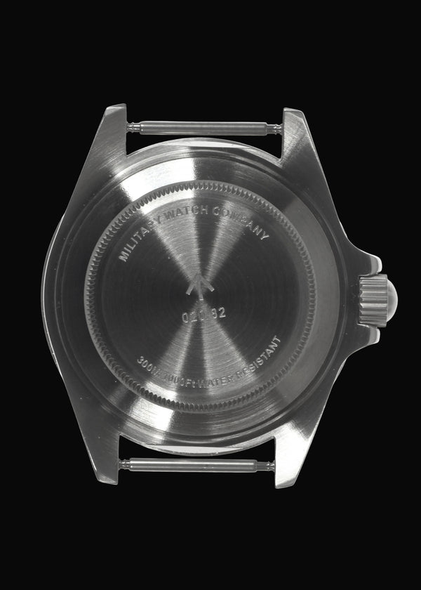 MWC 24 Jewel 1980 Pattern 300m Automatic Military Divers Watch with Sapphire Crystal and Ceramic Bezel on a NATO Webbing Strap (With Date)