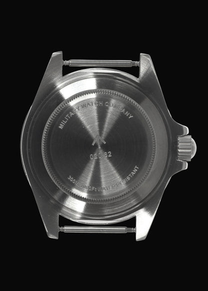 MWC 24 Jewel 1980 Pattern 300m Automatic Military Divers Watch with Sapphire Crystal and Ceramic Bezel on a NATO Webbing Strap (With Date)