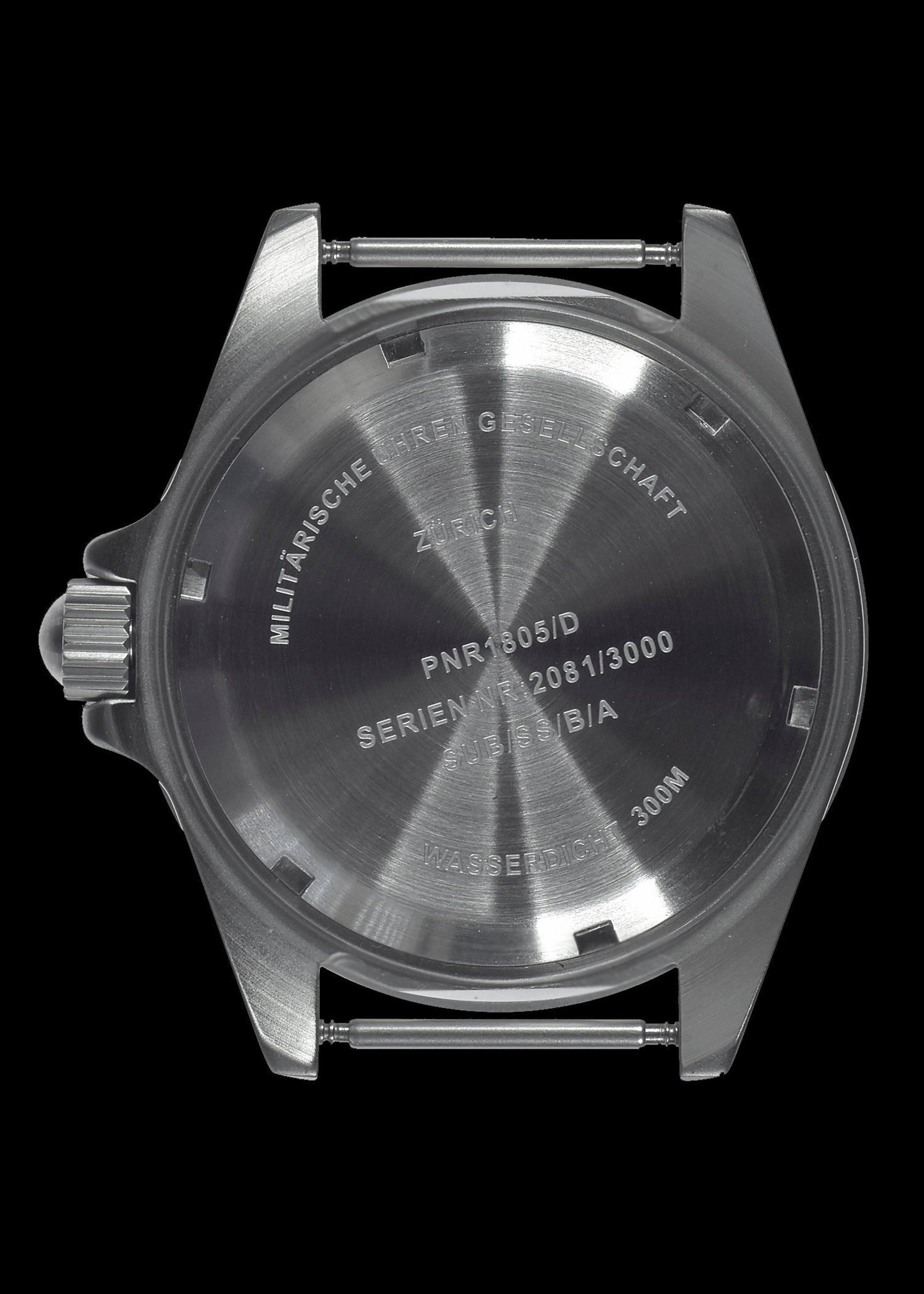 MWC 24 Jewel 300m Automatic Military Divers Watch with Sapphire Crystal and Ceramic Bezel on a Steel Bracelet