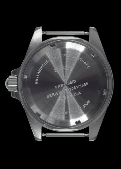 MWC 24 Jewel 300m Automatic Military Divers Watch with Sapphire Crystal and Ceramic Bezel on a Steel Bracelet