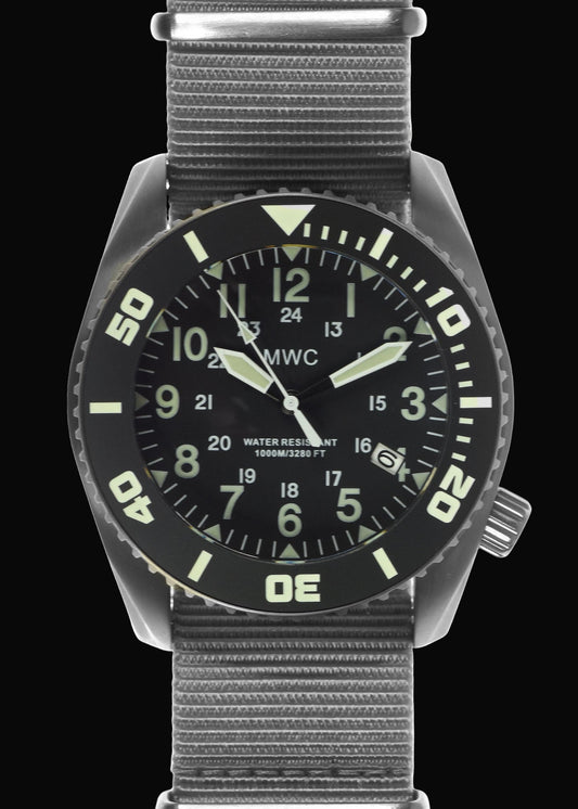 MWC "Depthmaster" 100atm / 3,280ft / 1000m Water Resistant Military Divers Watch in a Titanium Case with a Helium Escape Valve (Automatic)