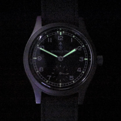 MWC 1940s/1950s "Dirty Dozen" Pattern General Service Watch with Sapphire Box Crystal and 21 Jewel Automatic Movement