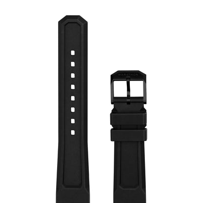 3-PIECE RUBBER STRAP KIT, ANTHRACITE, 20MM