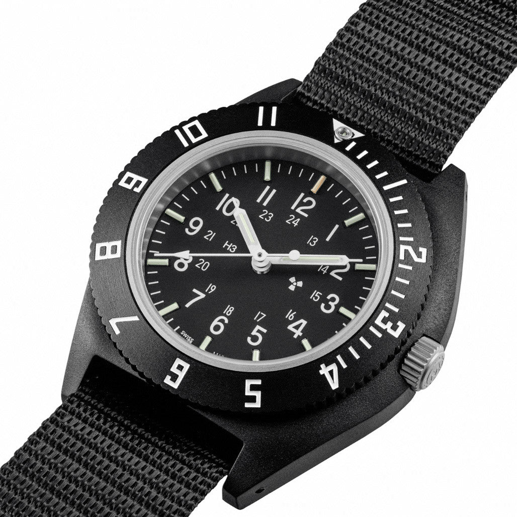 41mm CeraShell® NAV Standard-Issue, Tritium Pilot's Quartz, Type II