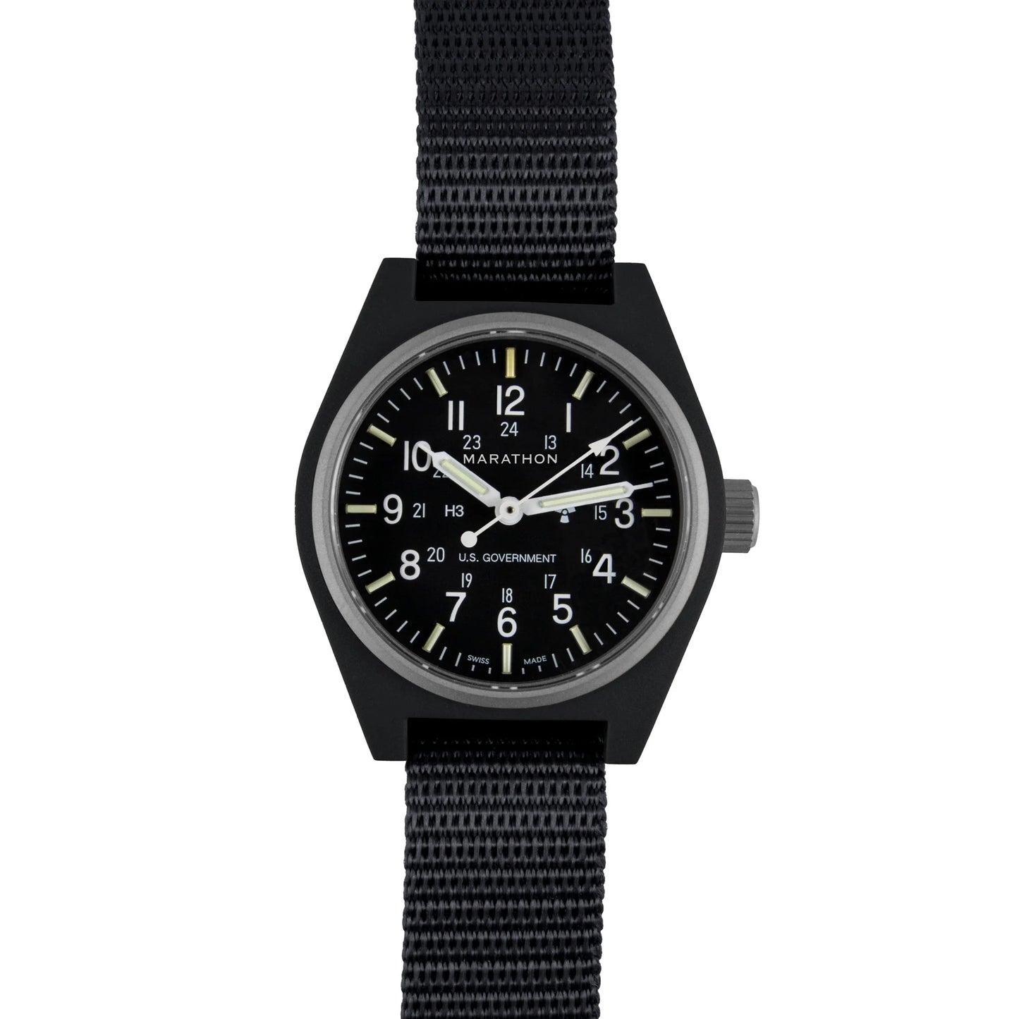 BLACK GENERAL PURPOSE QUARTZ (GPQ) - 34MM
