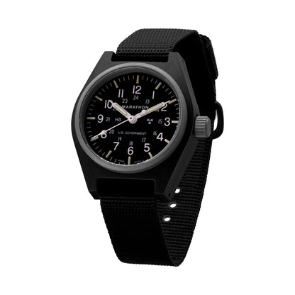 BLACK GENERAL PURPOSE QUARTZ (GPQ) - 34MM