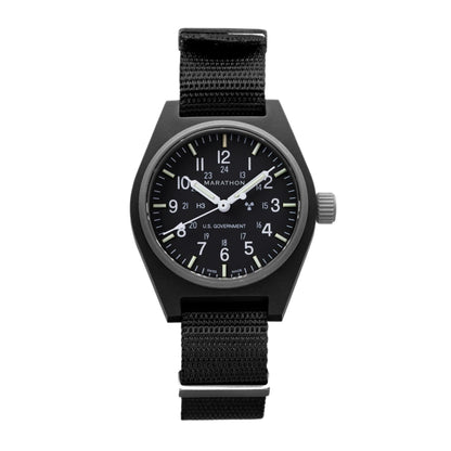 BLACK GENERAL PURPOSE QUARTZ (GPQ) - 34MM
