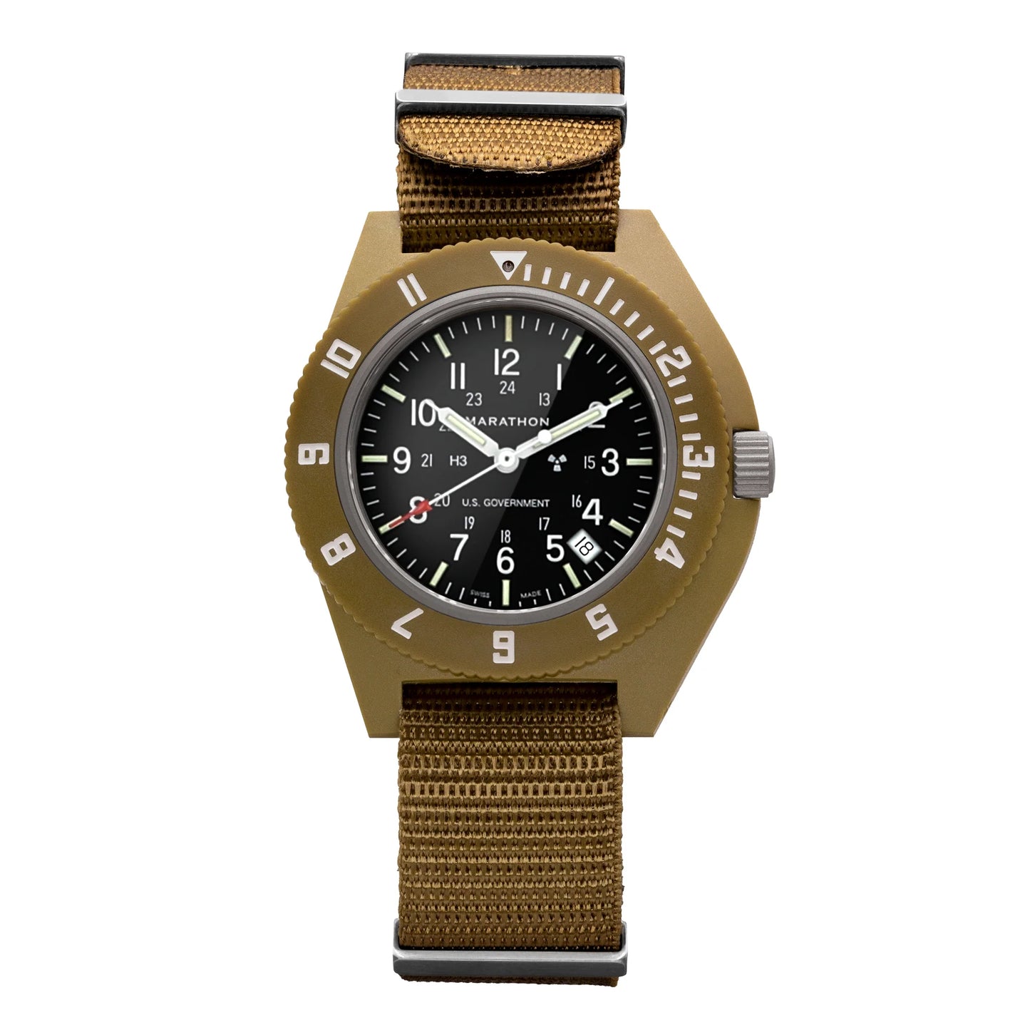 41MM DESERT TAN PILOT'S NAVIGATOR WITH DATE (QUARTZ)