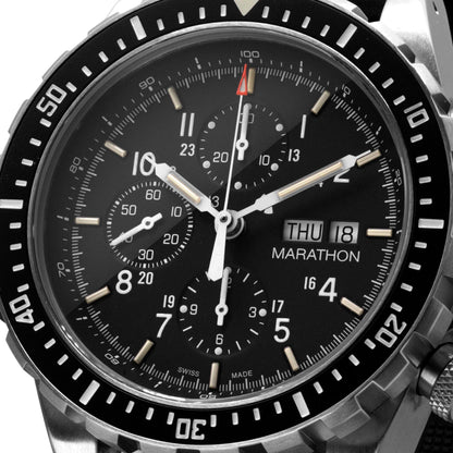 JUMBO DIVER/PILOT'S AUTOMATIC CHRONOGRAPH (CSAR) WITH STAINLESS STEEL BRACELET - 46MM