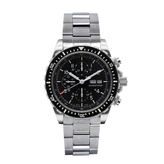JUMBO DIVER/PILOT'S AUTOMATIC CHRONOGRAPH (CSAR) WITH STAINLESS STEEL BRACELET - 46MM