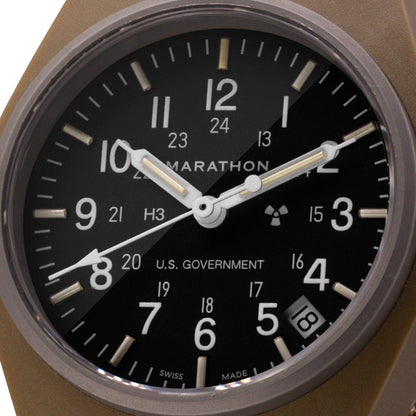 DESERT TAN GENERAL PURPOSE QUARTZ WITH DATE (GPQ) - 34MM