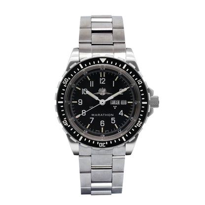 OFFICIAL IDF YAMAM™ JUMBO DAY/DATE AUTOMATIC (JDD) WITH STAINLESS STEEL BRACELET - 46MM