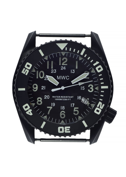 MWC "Depthmaster" 100atm / 3,280ft / 1000m Water Resistant Military Divers Watch in PVD Stainless Steel Case with Helium Valve (Quartz)