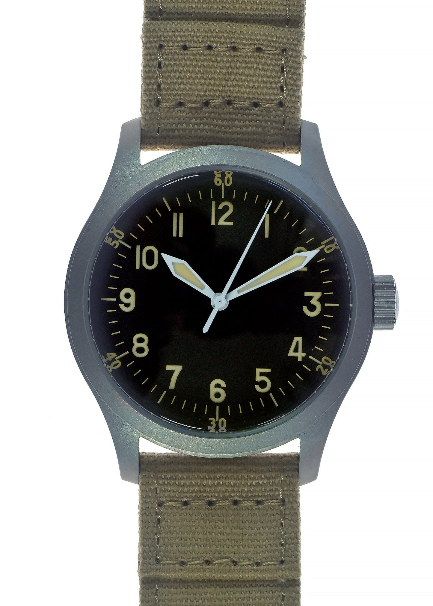 A-11 1940s WWII Pattern Military Watch (Quartz) with 100m Water Resistance