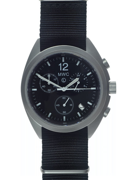 MWC NATO Pattern Stainless Steel Hybrid Military Pilots Chronograph with Sapphire Crystal