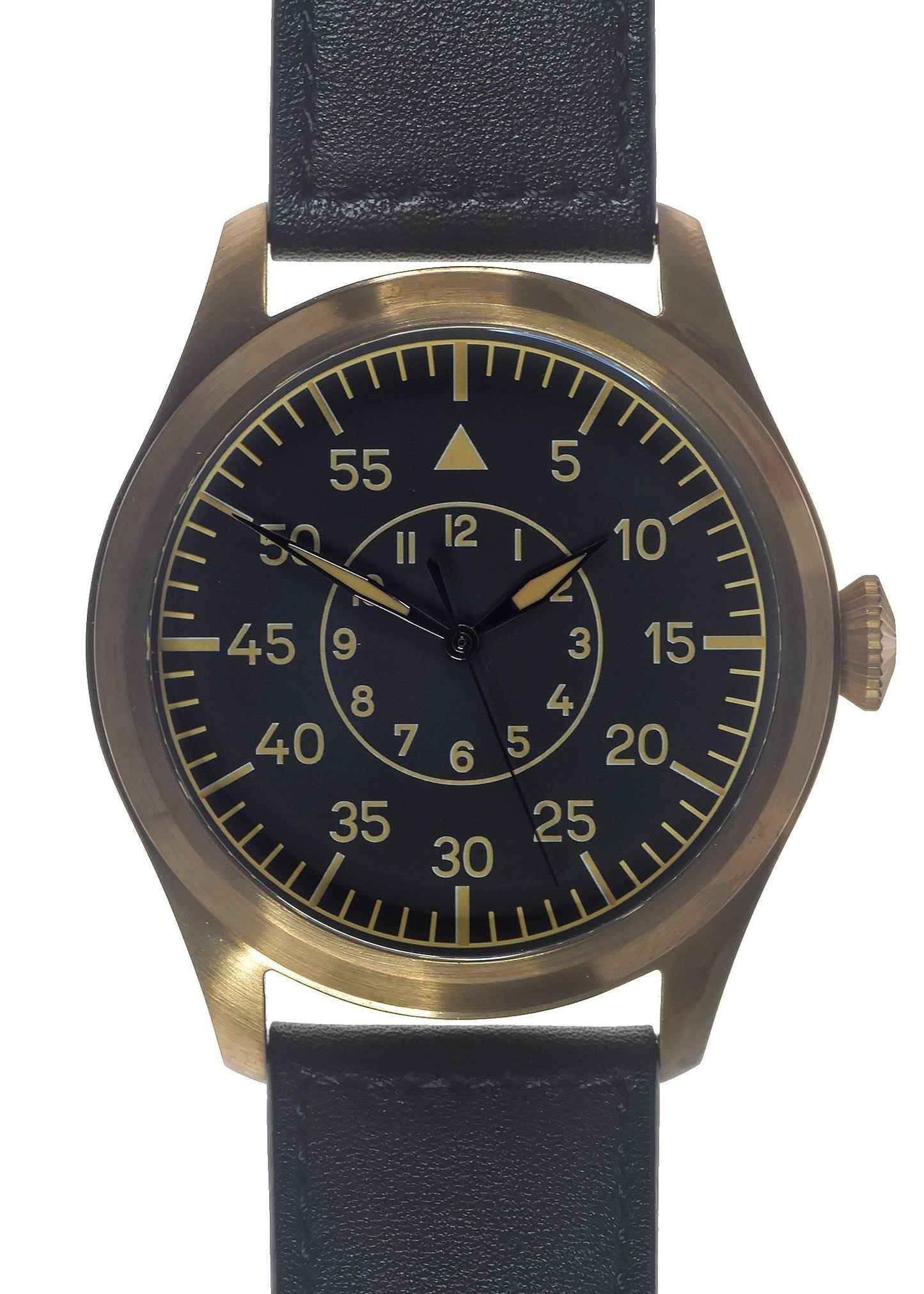 MWC Classic 46mm Limited Edition Bronze XL Luftwaffe Pattern Military Aviators Watch (Retro Dial Version)