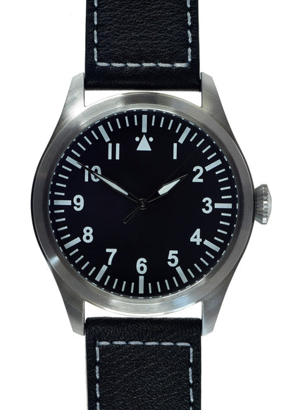 MWC 1940s Pattern Classic 46mm Limited Edition XL Military Pilots Watch with Sapphire Crystal - With Plain Caseback Suitable for Engraving