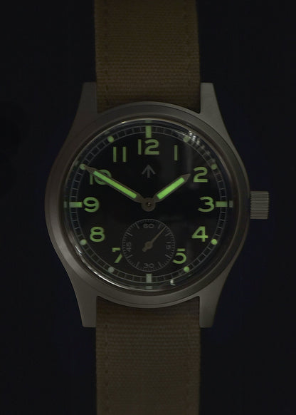 MWC 1940s/1950s "Dirty Dozen" Pattern General Service Watch with Luminova and 21 Jewel Automatic Movement