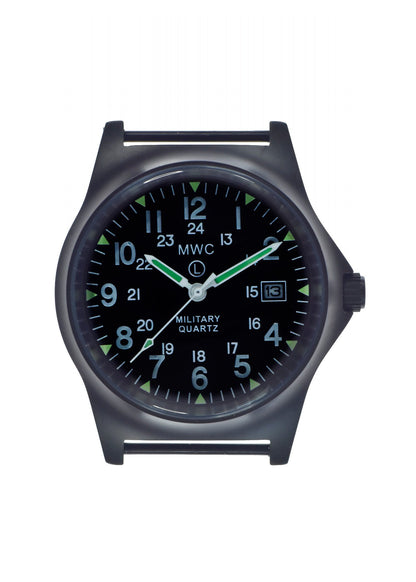 MWC G10LM 12/24 Cover Non Reflective Black PVD Steel Military Watch