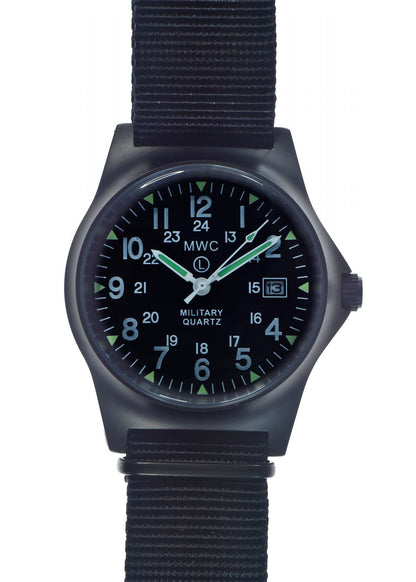 MWC G10LM 12/24 Cover Non Reflective Black PVD Steel Military Watch